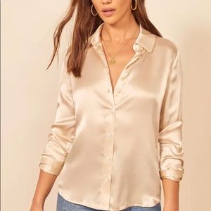 Reformation 100% Silk Blouse -Brand New